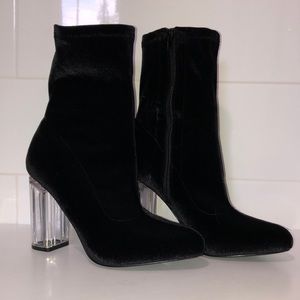 Velvet Sock Booties